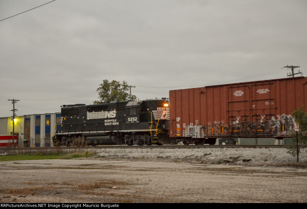 NS GP38-2 High nose Locomotive in the yard